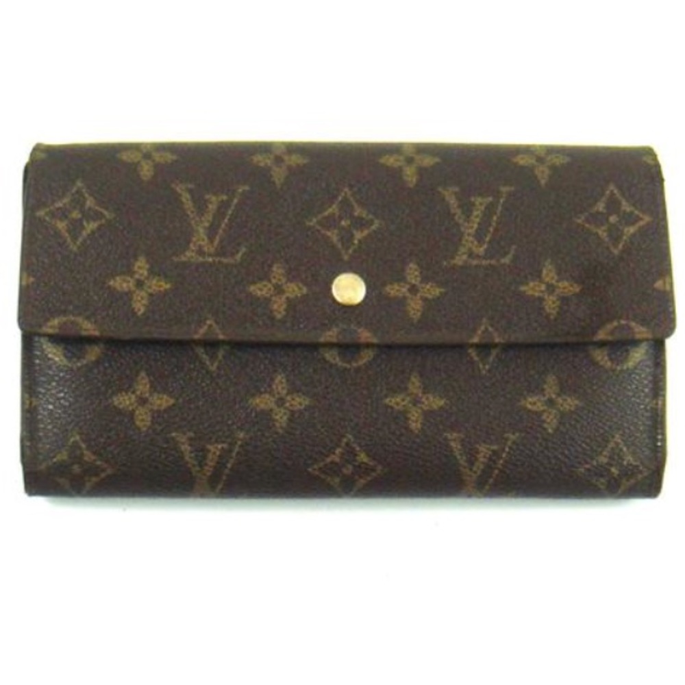 Louis Vuitton Brown International Canvas Wallet